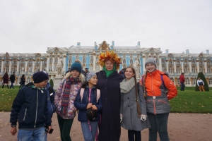Прогулка по Екатерининскому парку города Пушкина